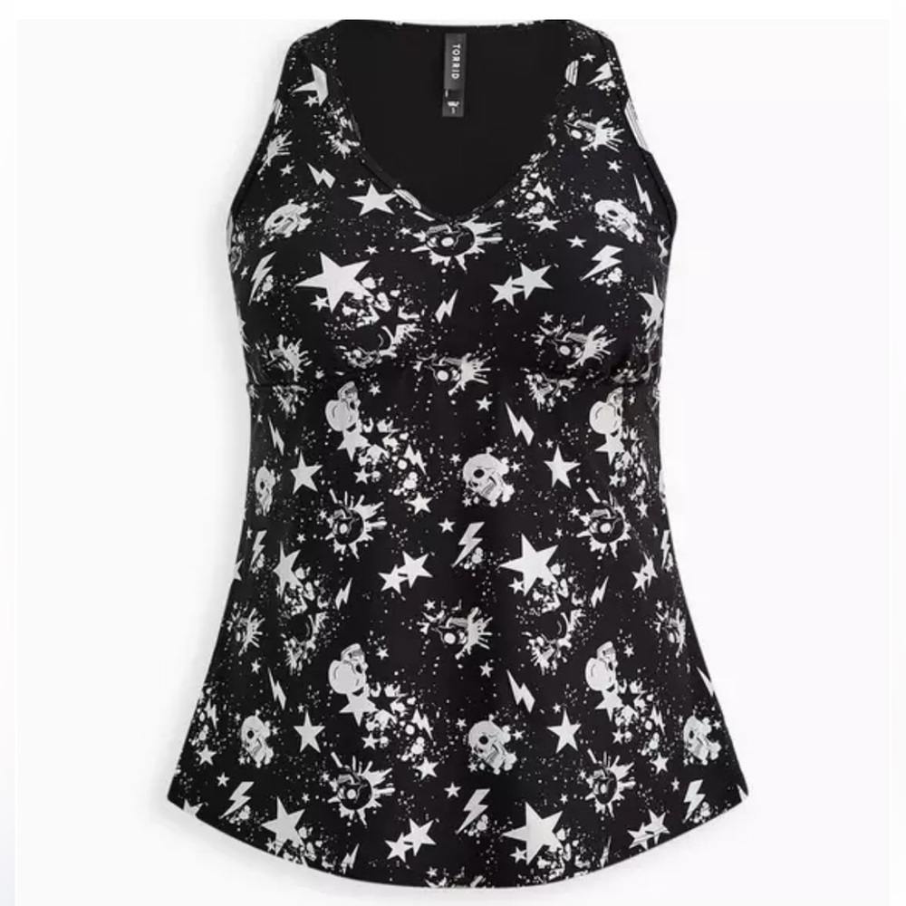 Torrid Wireless Racerback Tankini Top - Picture 5 of 7